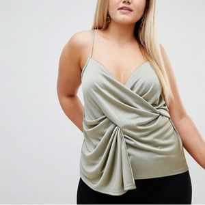 Asos Tall Cami Asymmetrical Hem Slinky